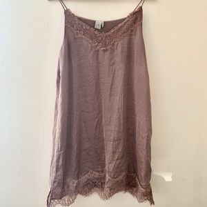 Paper Crane Mauve Slip Dress